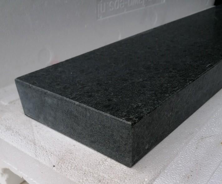 Dorpels in zwarte graniet Angkor Black, Ophalen, 100 tot 200 cm, Biels, Nieuw