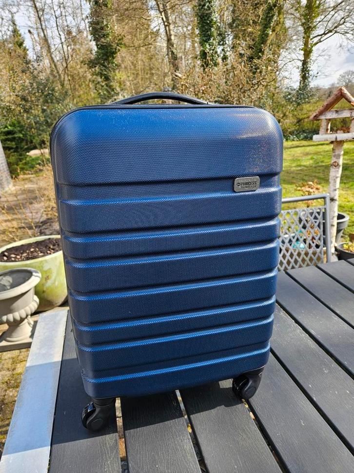 Handbagage koffer - Blauw Princess, Sieraden, Tassen en Uiterlijk, Tassen | Reistassen en Weekendtassen, Zo goed als nieuw, Blauw