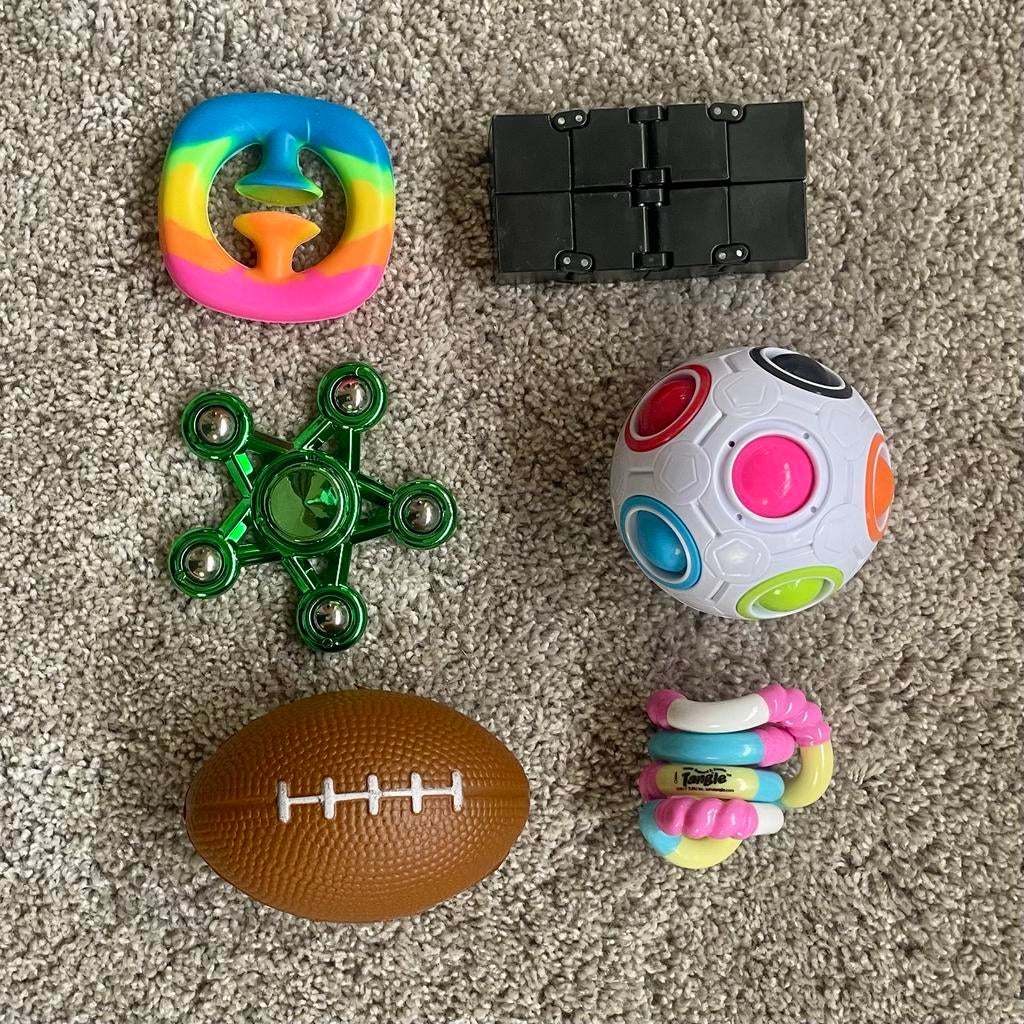 Fidgettoys in goede staat - Diverse stressverlichters, Ophalen of Verzenden, Gebruikt, Jongen of Meisje