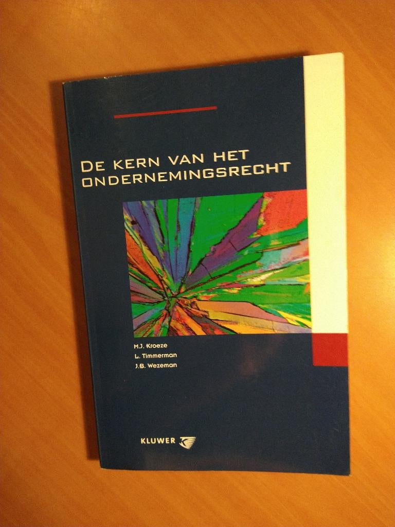 De kern van het ondernemingsrecht. Kroeze, Timmerman, Ophalen of Verzenden, Zo goed als nieuw