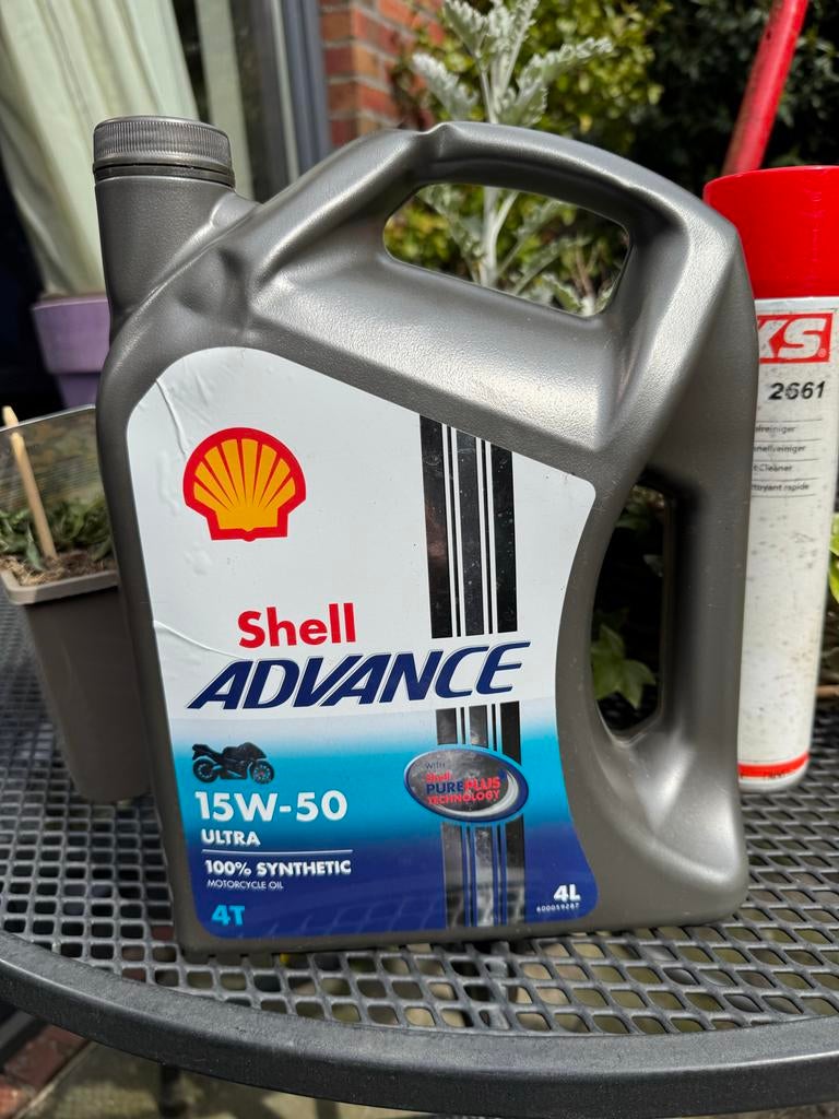 Shell Advance Ultra 15W-50 Motorolie 4L, Ophalen of Verzenden, Gebruikt