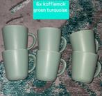 6 koffiemok groen, Ophalen, Zo goed als nieuw, Effen, Kop(pen) en/of Schotel(s)