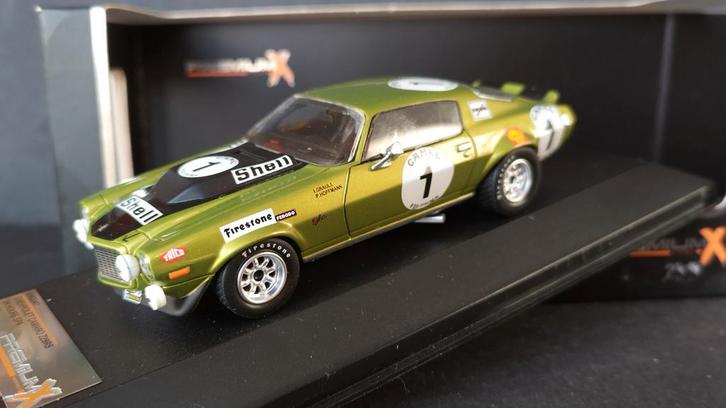 Chevrolet Camaro Z28 rS 24 Uur Spa 1971 1:43 Premium X Pol, Hobby en Vrije tijd, Modelauto's | 1:43, Zo goed als nieuw, Auto, Overige merken