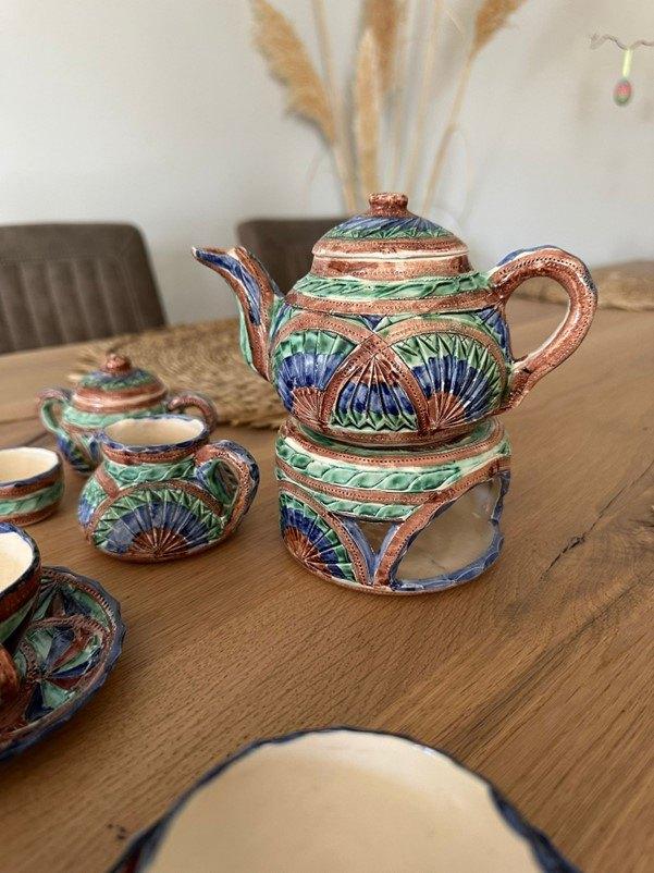 Fries kerfsnede aardwerk - nooit gebruikt, Antiek en Kunst, Antiek | Keramiek en Aardewerk, Ophalen of Verzenden