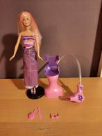 Barbie  haar salon surprise met werkende föhn, Ophalen of Verzenden, Barbie