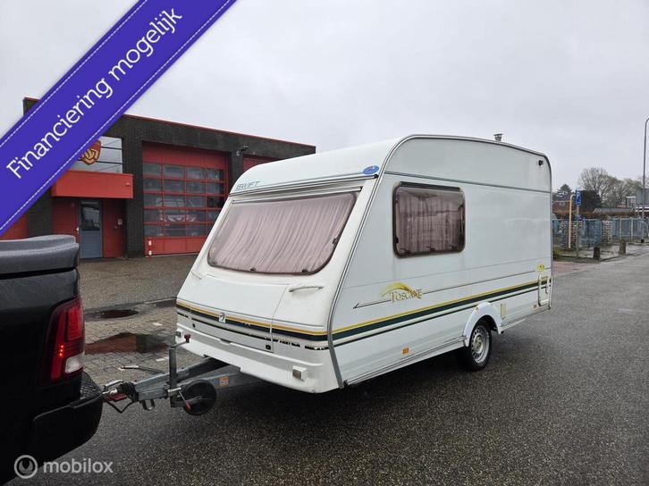 Swift 390/3 voortent luifel, Caravans en Kamperen, Caravans, Bedrijf, 750 - 1000 kg, Rondzit, Swift, 2 aparte bedden, 5 tot 6 meter