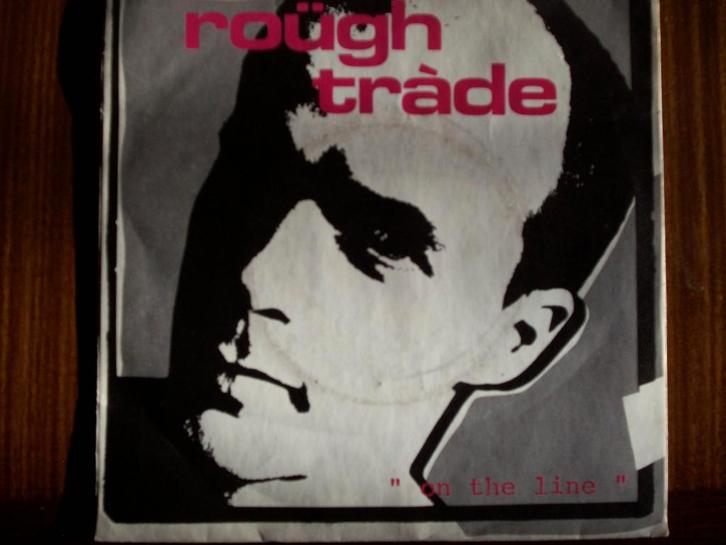 Ruil of koop Roügh Tráde "On the line b/w Evolution" (Sound), Cd's en Dvd's, Vinyl Singles, Gebruikt, Single, Pop, 7 inch, Ophalen of Verzenden