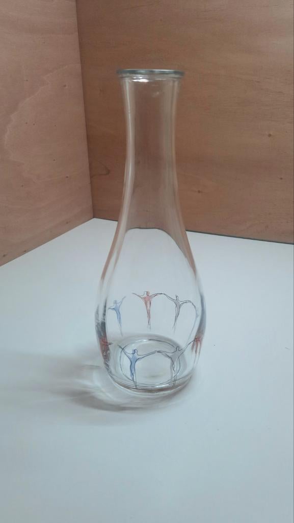 Corry Ammerlaan niekerk fles karaf vaas,lees beschrijving, Overige kleuren, Ophalen of Verzenden, Minder dan 50 cm, Glas