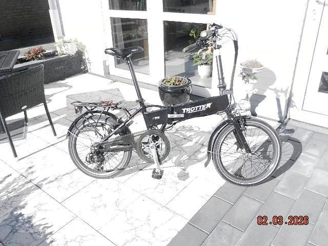 Elektrische vouwfiets, Fietsen en Brommers, Fietsen | Vouwfietsen, Gebruikt, Overige merken, 20 inch of meer, Totaal opvouwbaar