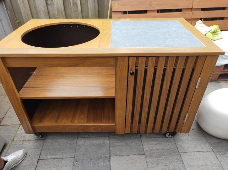 buitenkeuken/bbq tafel voor jou kamado, Tuin en Terras, Buitenkeukens, Nieuw, Houtskool, Vrijstaand, Ophalen of Verzenden
