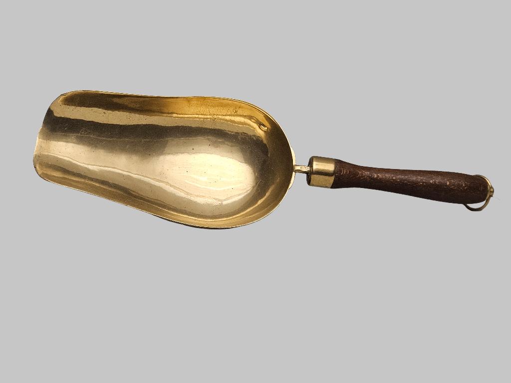 Antieke messing Gruttersschep / Kruideniersschep, Antiek en Kunst, Ophalen of Verzenden