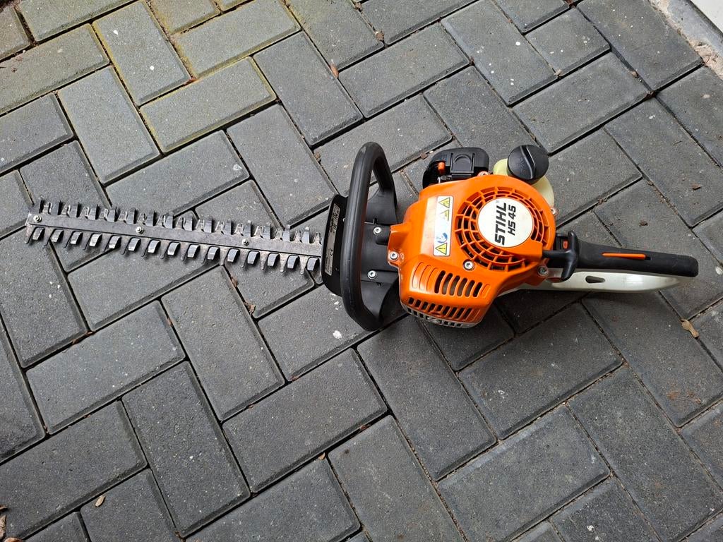 Stihl HS45 heggenschaar - Zo goed als nieuw, Tuin en Terras, Heggenscharen, Ophalen, Zo goed als nieuw, Benzine, Stihl