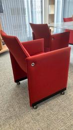 Artifort stoelen 6 stuks kleur rood, 75 tot 100 cm, Ophalen of Verzenden, Zo goed als nieuw, Stof