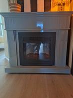 Sfeerhaard met schouw, grijs, Huis en Inrichting, Ophalen, Gebruikt, Vrijstaande haard, Elektrische haard