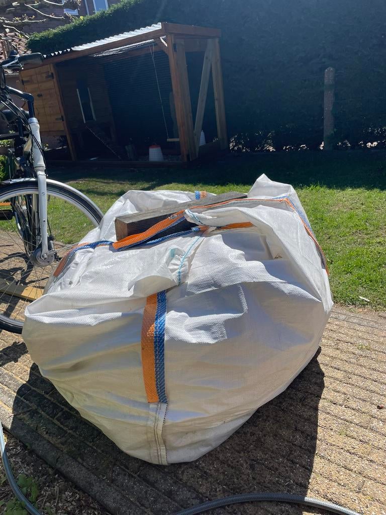 Big bag hout restanten, Ophalen, Zo goed als nieuw, 50 mm of meer, Pallet
