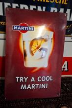 Emaille reclamebord martini mancave verzameling, Ophalen of Verzenden, Gebruikt, Reclamebord