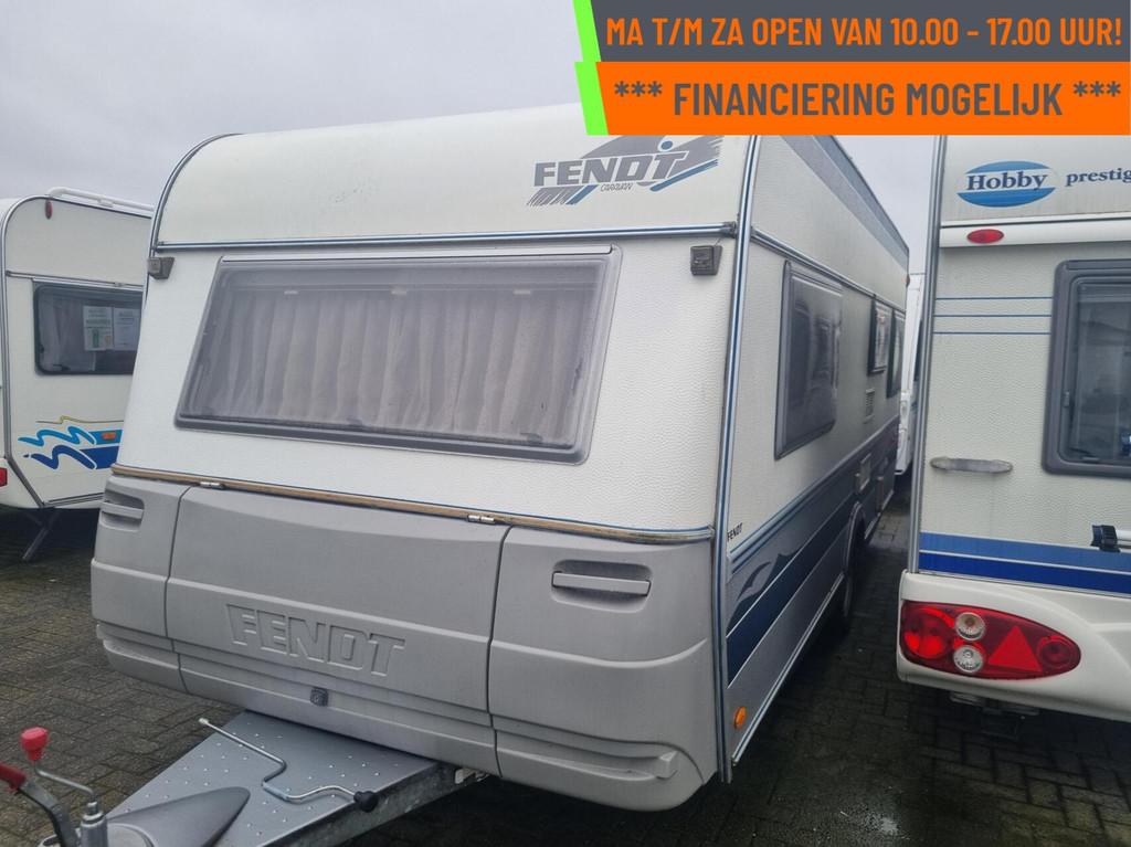 FENDT PLATIN 530 ENKELE BEDDEN + VOORTENT +LUIFEL +MAGNETRON, Caravans en Kamperen, Rondzit, 7 tot 8 meter, Bedrijf, Fendt
