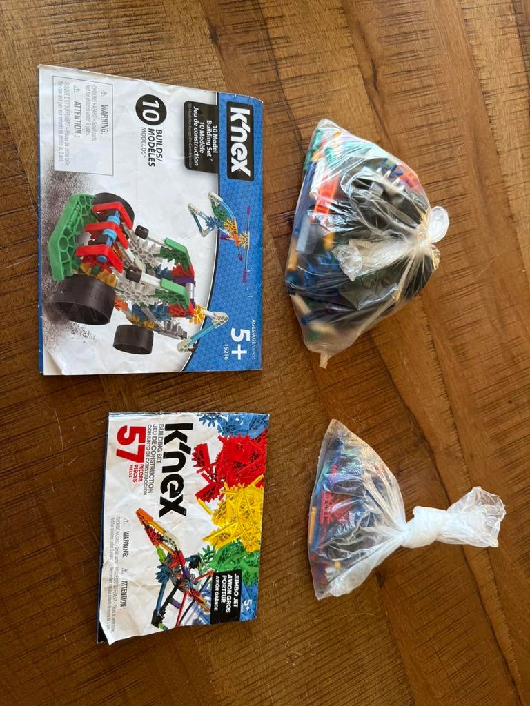K’nex 2 sets, Kinderen en Baby's, Speelgoed | Bouwstenen, Ophalen of Verzenden, Zo goed als nieuw, K'nex
