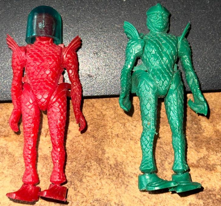 vtg Kinder Surprise "Steckfiguren" "Spaceman" of "Aquanauti", Verzamelen, Poppetjes en Figuurtjes, Gebruikt, Ophalen