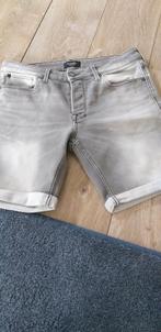 Jack & Jones Grijze Stretch Korte Broek Maat M, Maat 48/50 (M), Ophalen of Verzenden, Grijs, Gedragen
