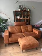 Bijna gratis:bruine suède bank van Pronto wonen, Ophalen, Gebruikt