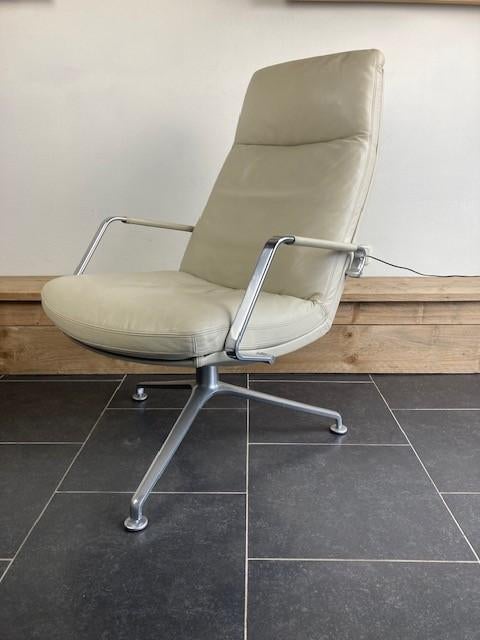 Walter Knoll Fabricius en Kastholm FK86 fauteuil , wit leder, Huis en Inrichting, Fauteuils, Minder dan 75 cm, Design, Ophalen of Verzenden