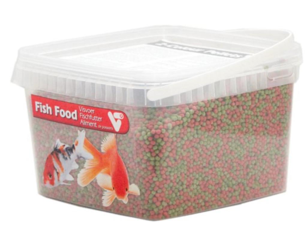 Visvoer 2-kleuren pellets 3mm Velda 2,5liter, Ophalen of Verzenden, Zo goed als nieuw, Overige typen