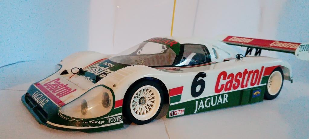 Tamiya auto Jaguar xjr-12 zeldzaam !!, Ophalen of Verzenden, Zo goed als nieuw, 1:9 t/m 1:12, Auto
