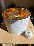 Lampenkap Nymö wit met goud IKEA, Ophalen, 25 tot 50 cm, Overige kleuren, Rond