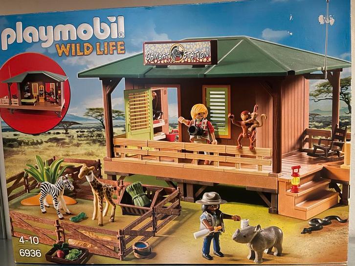 Playmobil 6936 Wildlife Oambat Station - Complete Set, Kinderen en Baby's, Speelgoed | Playmobil, Nieuw, Complete set, Ophalen of Verzenden