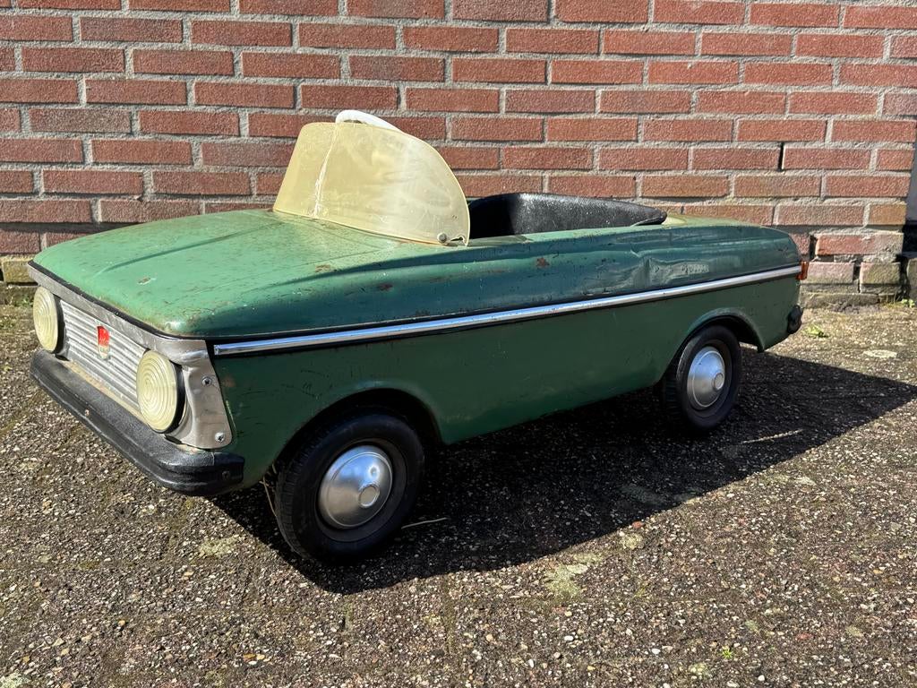 Vintage Moskvich Trapauto - Groen, Jaren '70, Antiek en Kunst, Ophalen