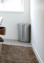 simplehuman Prullenbak met sensor, halfrond, 45 L, RVS, Huis en Inrichting, 40 liter of meer, Ophalen, Nieuw, Rvs