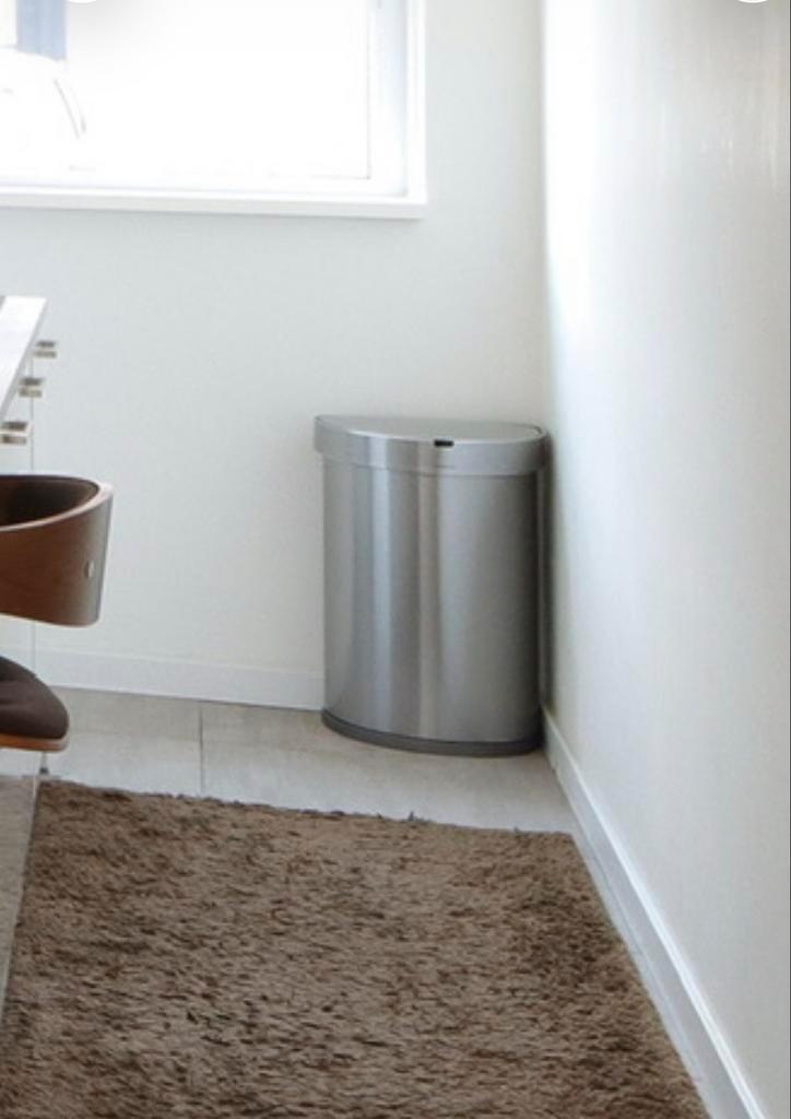 simplehuman Prullenbak met sensor, halfrond, 45 L, RVS, Huis en Inrichting, Woonaccessoires | Prullenbakken, Nieuw, Rvs, 40 liter of meer