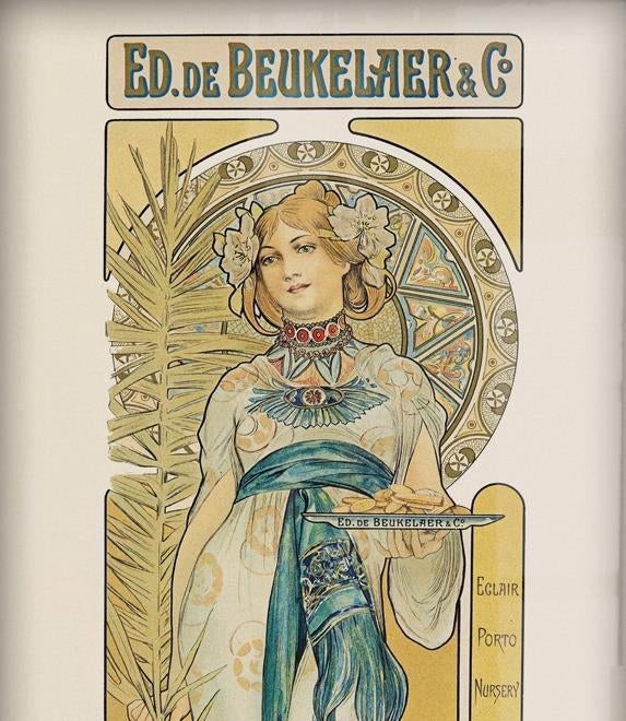 Alphonse Mucha De Beukelaer Biscuits Poster Affiche, Verzenden