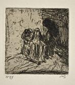 Marius Bauer '3 Gesluierde vrouwen' grafiek - ets, Ophalen of Verzenden