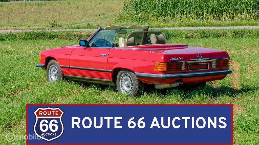 Mercedes-Benz 280 SL | 1976 | Route 66 Auctions, Overige carrosserieën, Zwart, Mercedes-Benz, Bedrijf