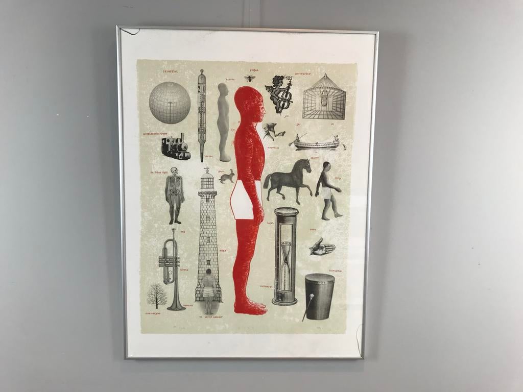 Kars Persoon zeefdruk ‘the second of two’ 1994, geschept pap, Ophalen