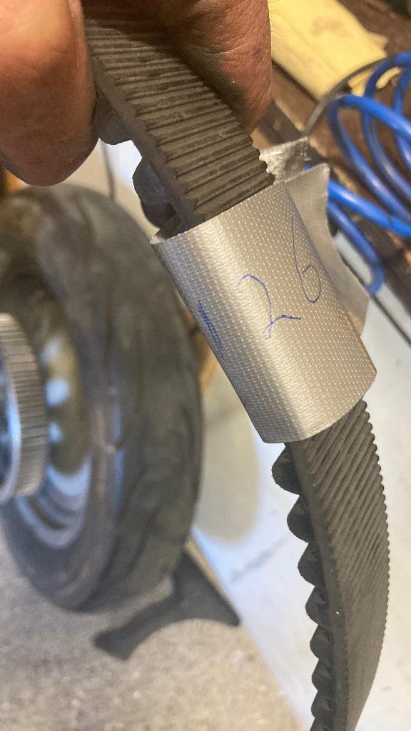 1/12” belt 126 tanden met Pulley’s, Motoren, Onderdelen | Harley-Davidson, Ophalen of Verzenden, Gebruikt
