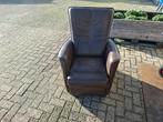 donker bruin rundleren sta-op fauteuil nieuwstaat, Ophalen, Zo goed als nieuw, 75 tot 100 cm, Leer
