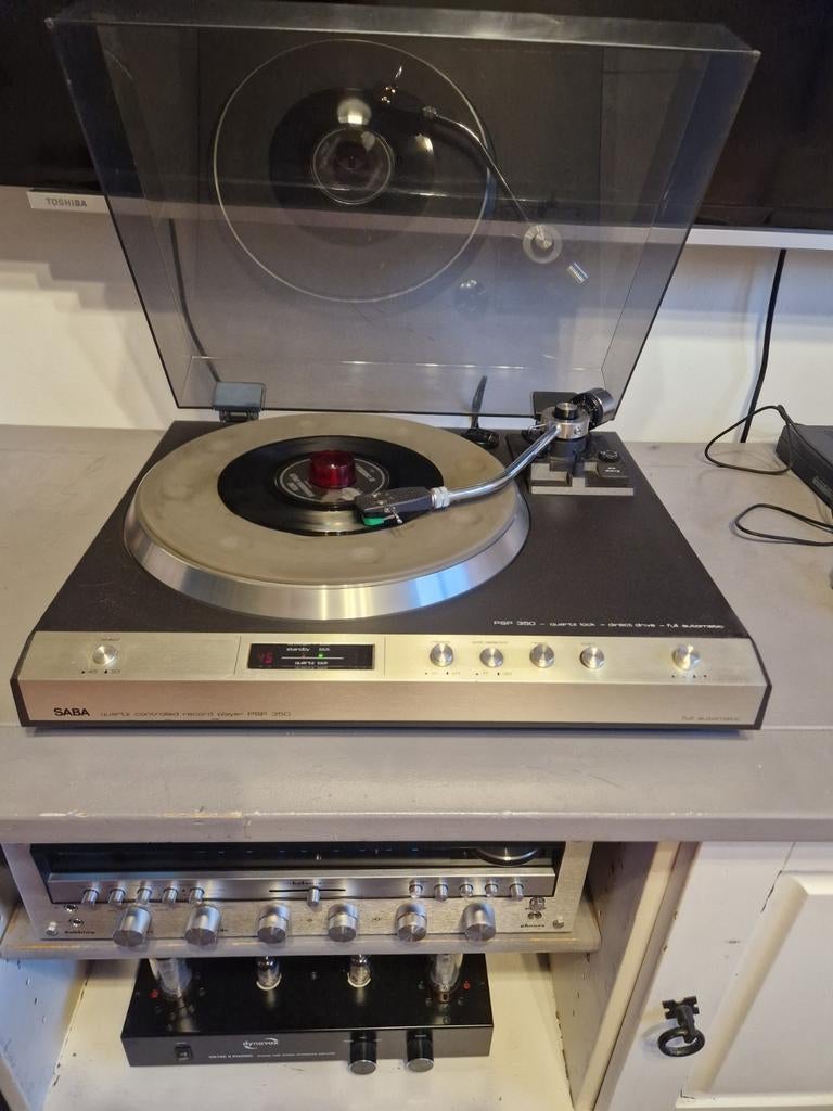 Saba Quarts Controled PSP 350 ( by JVC) Vintage pick up, Audio, Tv en Foto, Platenspelers, Gebruikt, Overige merken, Automatisch