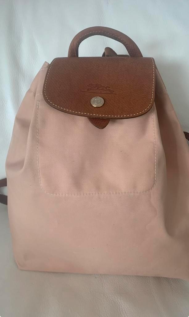 Longchamp le Pliage rugzak soft orange in goede staat, Sieraden, Tassen en Uiterlijk, Tassen | Rugtassen, Zo goed als nieuw, Overige merken