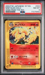Ninetales Holo 2002 Japans 1st Ed. PSA 8 NM-MT, Hobby en Vrije tijd, Verzamelkaartspellen | Pokémon, Ophalen of Verzenden, Zo goed als nieuw