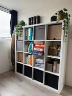 Ikea open kast Kallax met opbergmanden, 100 tot 150 cm, 100 tot 150 cm, Ophalen of Verzenden, Zo goed als nieuw