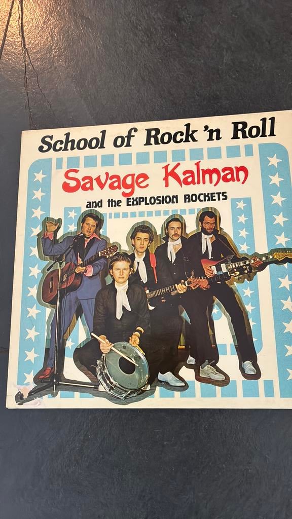 Savage Kalman +The Explosion Rockets–School Of Rock 'N Roll, Ophalen of Verzenden, Gebruikt, 12 inch, Rock-'n-Roll