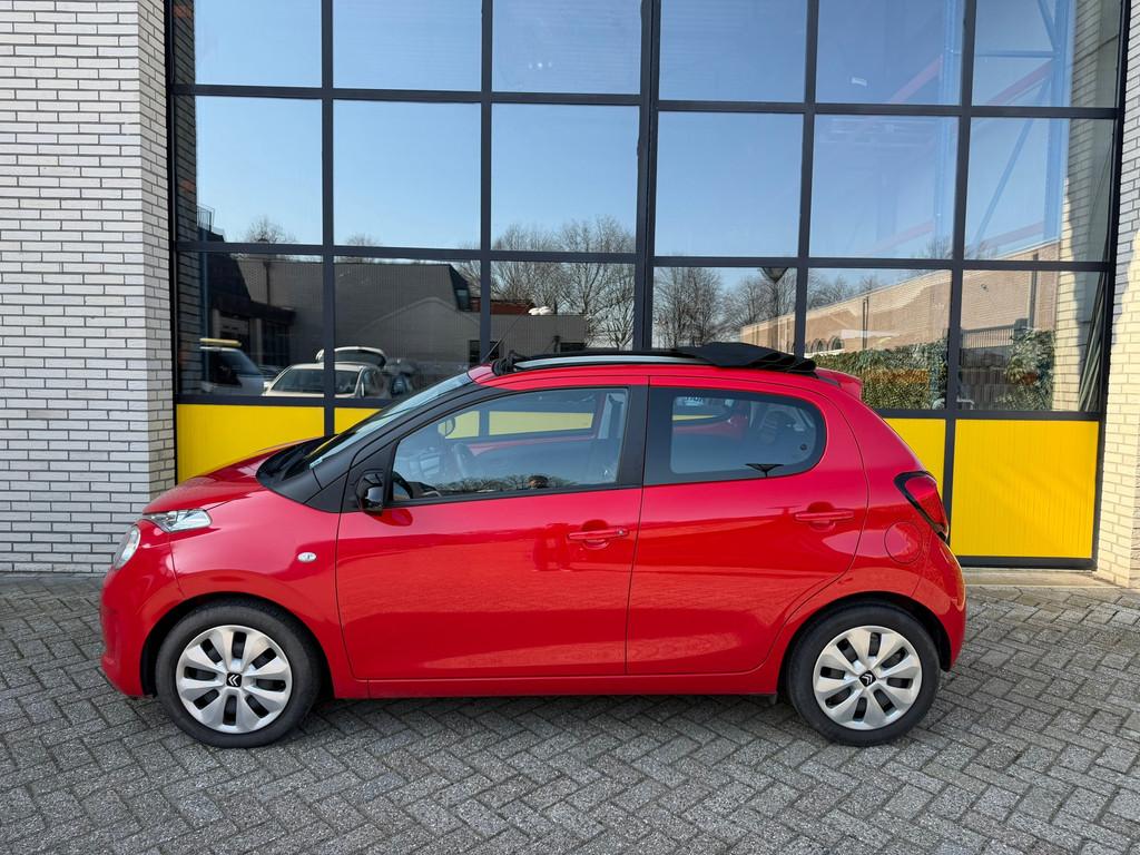 Citroen C1 1.0 VTi Airscape Shine, Cabrio, Airco & PDC, Stof, Gebruikt, Cabriolet, 4 stoelen