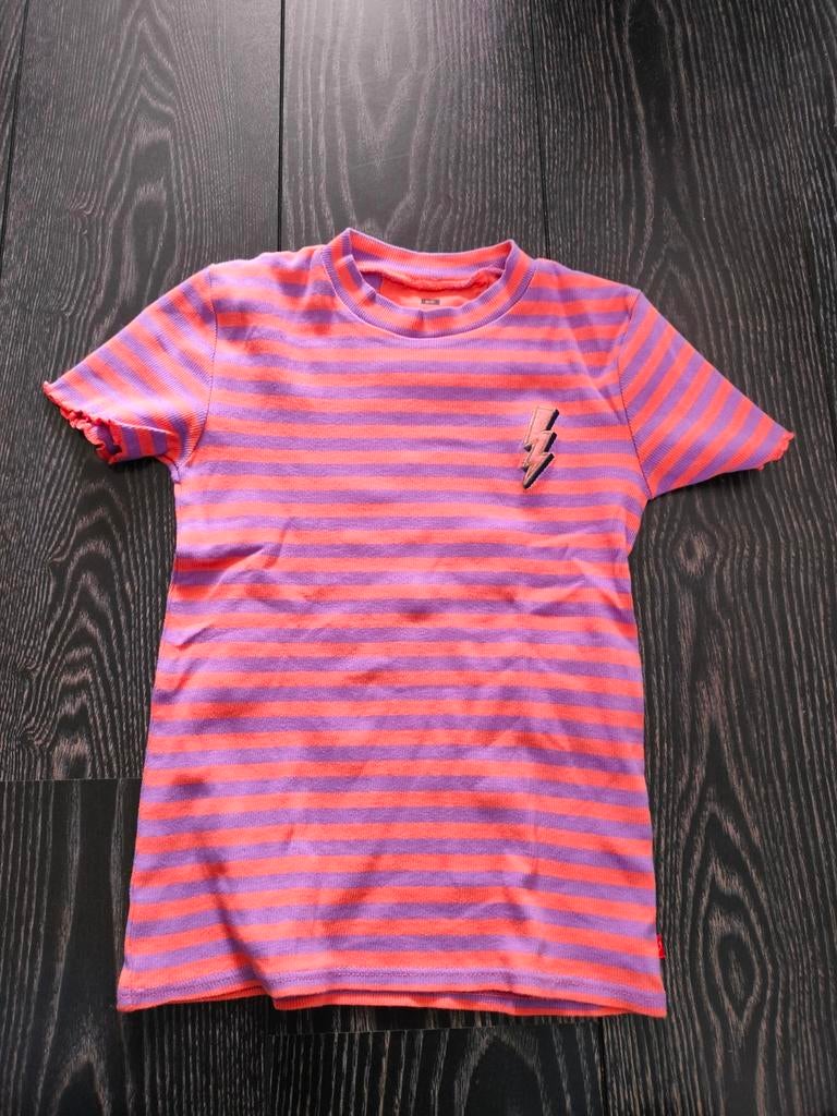 T-shirt roze/paars WE Fashion 134/140, Kinderen en Baby's, Kinderkleding | Maat 134, Gebruikt, Meisje, Ophalen of Verzenden, Shirt of Longsleeve