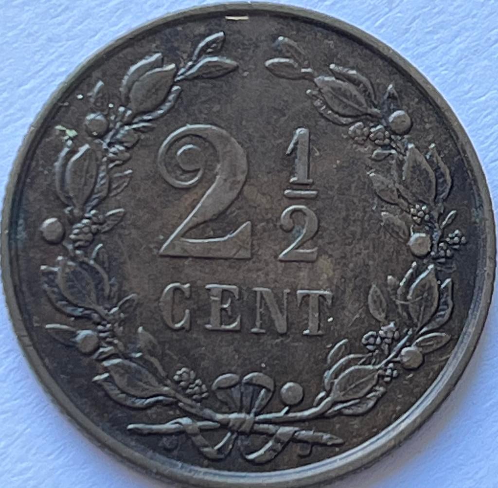 2,5 cent 1883 hoge kwaliteit!, Postzegels en Munten, Munten | Nederland, Ophalen of Verzenden, Koning Willem III, Overige waardes
