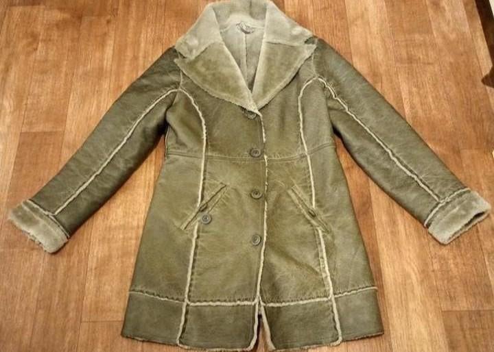 Mooie Italiaanse leren jas , maat L ,   2x aangehad, Ophalen of Verzenden, Zo goed als nieuw, Maat 38/40 (M), Zwart