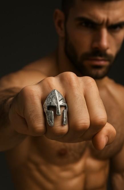 Stoere Spartan Ring, Sieraden, Tassen en Uiterlijk, Overige materialen, 20 of groter, Heer, Nieuw