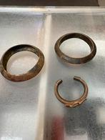 Vintage Slavenarmbanden Set, Sieraden, Tassen en Uiterlijk, Armbanden, Overige materialen, Gebruikt, Bruin, Ophalen of Verzenden